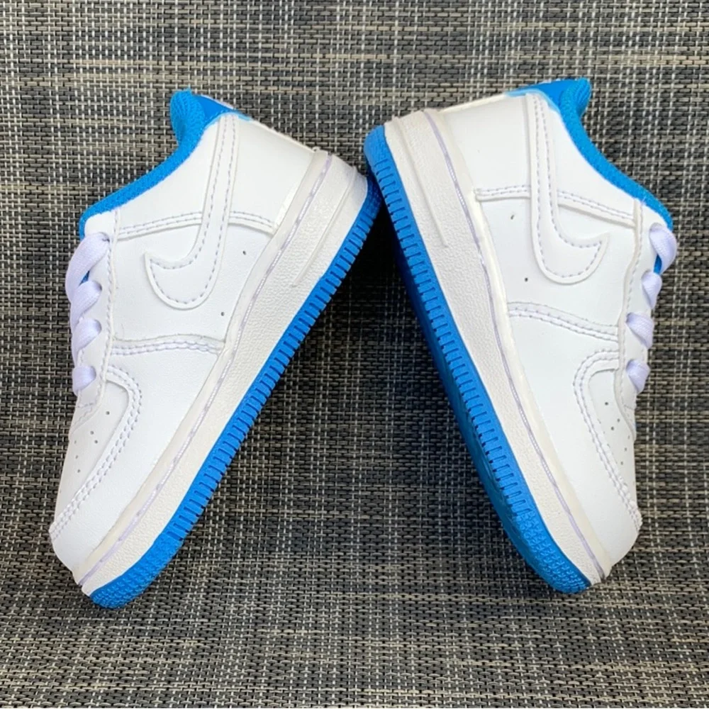 Nike Force 1 TD 'White Light Photo Blue' Sneakers Shoes unisex infant size 6